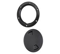 Marine Boat Round Non-Slip Inspection Hatch with Detachable Cover ABS Material Access Port for Deck Cabin Interior Exterior Installation(4IN)
