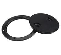 Marine Boat Round Non-Slip Inspection Hatch with Detachable Cover ABS Material Access Port for Deck Cabin Interior Exterior Installation(6IN)