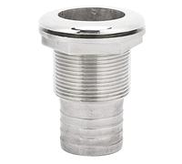 Marine Boat Thru Hull Fitting Connector Stainless Steel Hose Tail Barb Durable Corrosion Resistant Easy Install for All Types of Boats Hardware Accessories (1")