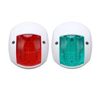 Marine Boat Yacht Signal Light LED Navigazione Lampada a prua rossa Scheda di nave verde Luce 3W vela DC 12V 24V (Bianco)