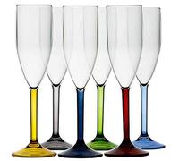 Marine Business 16703 Party Set Flute Base Colorata, 6 Pezzi