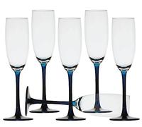 Marine Business Bicchiere da champagne blu, set da 6 pezzi, infrangibile, Ecozen, non slip
