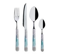 Marine Business Coastal-posate Premium-Set 24u, acciaio inossidabile, blu, medio