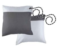 Marine Business Due cuscini impermeabili colore grigio/bianco con imbottitura