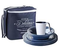 Marine Business Harmony-Pack stoviglie 24u-blu, melammina, blu, medio