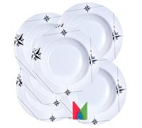 Marine Business Northwind - Piatti fondi, 22,5 cm, rotondi, set da 6 pezzi