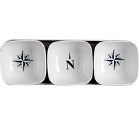 Marine Business Northwind Set aperitivo, Melamina, Bianco/Blu, 27 x 9 x 5 cm, 4 Pezzi