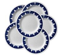 Marine Business Pacific - Piatto piano in melamina, 28 cm, set da 6 pezzi