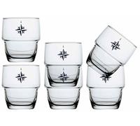 Marine Business Set di 6 bicchieri da acqua, impilabili Northwind