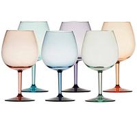 Marine Business Set di 6 bicchieri da vino, infrangibili, Ecozen, serie Party Stars
