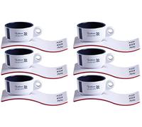 Marine Business Set di 6 tazze da caffè con sottobicchieri, in melamina, Venezia