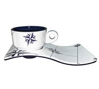 Marine Business Tazza da caffè Northwind Wave con piattino singolo