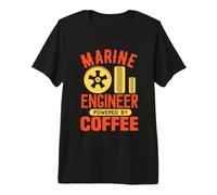 Marine Coffee Engineer Funny Engineering Job Titiles Maglietta Premium