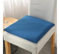 Marine - Confezione da 6 cuscini per sedie in memory foam, per sala da pranzo, cucina e ufficio, base in silicone antiscivolo, traspiranti, in lino, per giardino e uso domestico