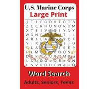 Marine Corps Word Search Puzzle Book (Large Print) 6x9 : Explore 495 Real USMC Terms & Traditions: 55 Military-Themed Puzzles Honoring the United ... Active Duty, Recruits, and Military Families