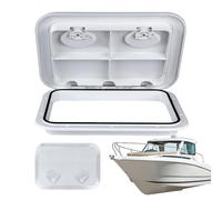 Marine Deck Hatch - ABS PC 44x31.5cm | Non Slip Access Cover | Boat Deck Access Hatch Weatherproof Rectangle Lid For RV Pontoon Yacht Maintenance Hardware Marine Repair Upgrade Outdoor Boating Use