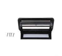 Marine Embedded Stereo Copertura impermeabile resistente ai raggi UV Custodia protettiva in plastica con pannello per Nave Caravan RV Yacht Audio System, Nero