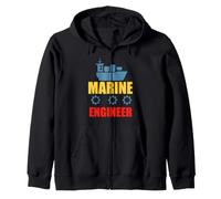 Marine Engineer Funny Engineering Job Titiles Felpa con Cappuccio