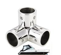 Marine Handrail Connector - Stainless Steel Joint, Railing Fork Tee | Boat Guardrail Hardware Yacht Piping Coupling Bracket, Ship Fitting Dock Fencing Hardware Components With Heavy Duty Construction