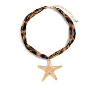 Marine Life Ispirato Spirali Conchiglie Disegni Morbido Cotone Panno Catena Gioielli Con Confortevole Chiusura In Lega Per Le Donne Gioielli In Tessuto Di Cotone, Misura unica, come descritto, come