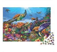 Marine Life Jigsaw Puzzle Impossible 1000 Pezzi Decorazione Per La Casa. Giochi Rilassamento E Intelligence Per Adulti E Ragazzi Da 14 Anni 1000pcs (75x50cm)
