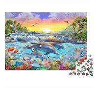 Marine Life Jigsaw Puzzle Impossible 1000 Pezzi Decorazione Per La Casa. Rilassamento E Intelligence Per Adulti E Ragazzi Da 14 Anni 1000pcs (75x50cm)