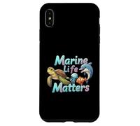Marine Life Matters Ocean Conservation Sea Animals Custodia per iPhone XS Max