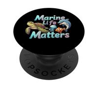Marine Life Matters Ocean Conservation Sea Animals PopSockets PopGrip Adesivo