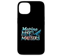 Marine Life Matters Ocean Conservation Whale Coral Design Custodia per iPhone 13