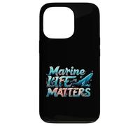 Marine Life Matters Ocean Conservation Whale Coral Design Custodia per iPhone 13 Pro