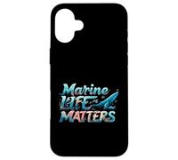 Marine Life Matters Ocean Conservation Whale Coral Design Custodia per iPhone 16 Plus
