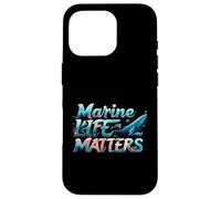 Marine Life Matters Ocean Conservation Whale Coral Design Custodia per iPhone 16 Pro