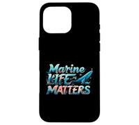 Marine Life Matters Ocean Conservation Whale Coral Design Custodia per iPhone 16 Pro Max