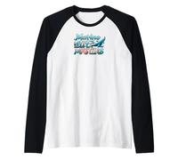Marine Life Matters Ocean Conservation Whale Coral Design Maglia con Maniche Raglan