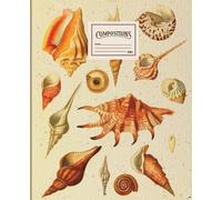 Marine life notebook: shells. Beautiful illustration with ocean shells.: Notebook with lines for home notes and recipes, school and work. College Ruled, 7.5 x 9.25 Inches, 110 pages