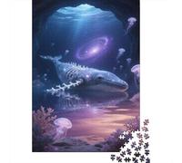 Marine Life Puzzle 1000 Pezzi Adulti, Whales Allenamento Mentale, Attività Collettiva, Oggetto Decorativo, Idea Regalo Originale 1000pcs (75x50cm)