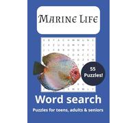 Marine Life Word Search Puzzle Book: Word Searches with Easy to Read Print about Marine Life, Aquatic Animals, The Ocean and More | 6X9 Inches, 110 ... Gifts for Vacation, Holidays and Free Timers