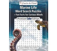 Marine Life Word Search Puzzles: + Fun Facts for Curious Minds