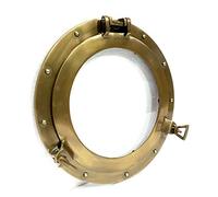 Marine Nautical Store Medieval Replicas Oblò rotondo in vetro, stile marittimo, 30,5 cm