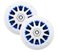 Boss Audio Systems Altoparlanti MRGB65 6,5" Rotondi 2 vie 200W RGB Bianco 2 pezzi