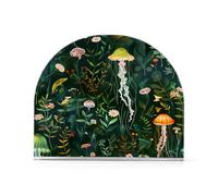 Marine Patterns Cute Meduse Acquerelli Fiori Morbido Verde Acrilico Pesato Portatovaglioli per esterni, Sala da pranzo Portatovaglioli autoportante con peso Decorazione per la casa per esterni, sala