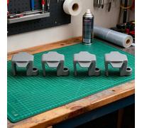 Marine Pontoon per clip parafango, 4 pezzi, gancio di fissaggio in nylon per paraurti per barca, compatibile con corda di ormeggio da 3/8 pollici per efficace per attraccare e ormeggiare (nero)