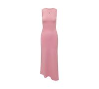 Marine Serre - Abito Midi Asimmetrico con Logo Pearl - - Dresses - Donna - Rosa - S