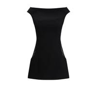 Marine Serre Black Fleece Wool Casual Dress - IT36 | XS