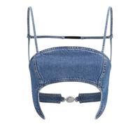 Marine Serre - Denim Bra Top - - Tops - Donna - Blu - S
