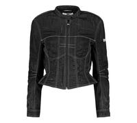 Marine Serre - Giacca in Tessuto Moiré Strutturato - - Jackets - Donna - Nero - M
