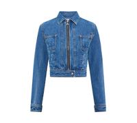 Marine Serre, ,Jackets ,Donna ,Blu ,M Giacca di jeans in cotone