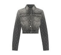 Marine Serre, ,Jackets ,Donna ,Grigio ,M Denim Trucker Jacket