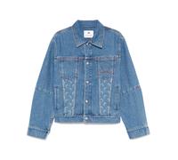 Marine Serre, ,Jackets ,Uomo ,Blu ,L Giacca Estiva Azzurro Chiaro con Bottoni