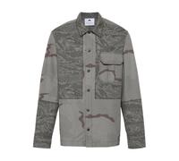 Marine Serre, ,Jackets ,Uomo ,Grigio ,L Overshirt con Stampa Camouflage